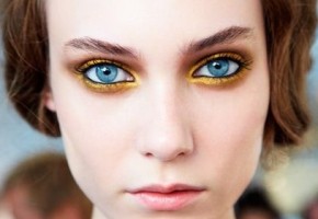 Тенденции в макияже: красота, обрамленная золотом